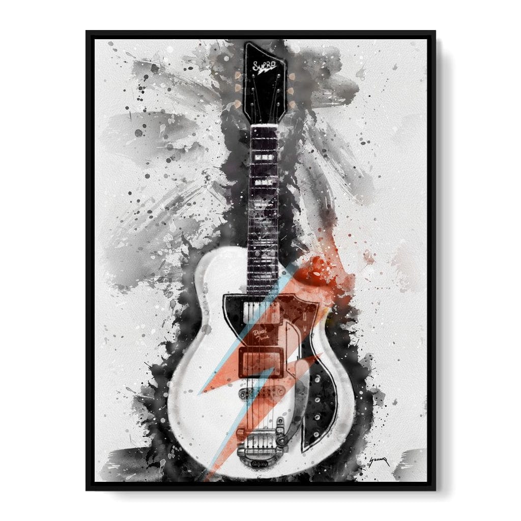 David Bowie's Guitar Canvas Wall Art