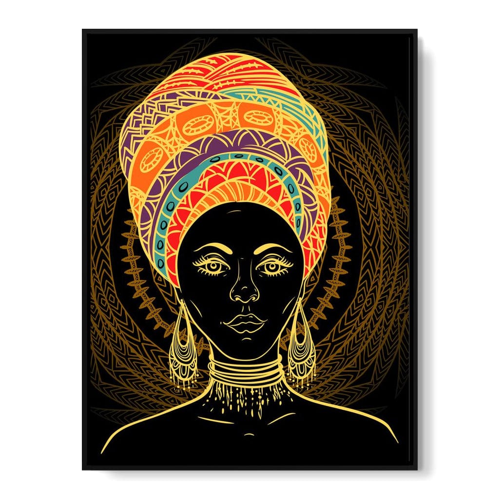 Colorful Turban Canvas Wall Art