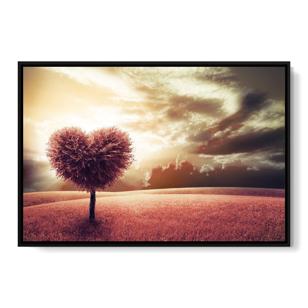 Loving Tree Sunrise Canvas Wall Art