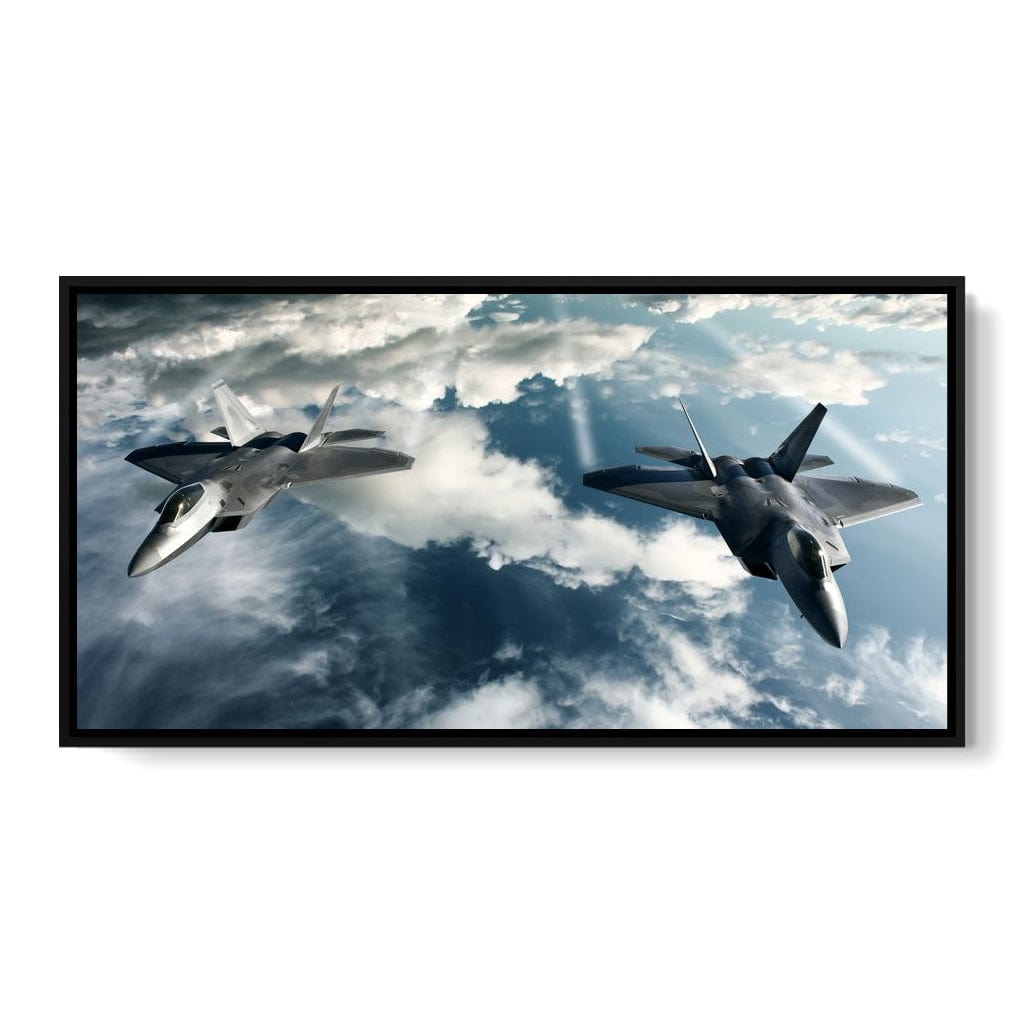 F-22 Raptors Canvas Wall Art