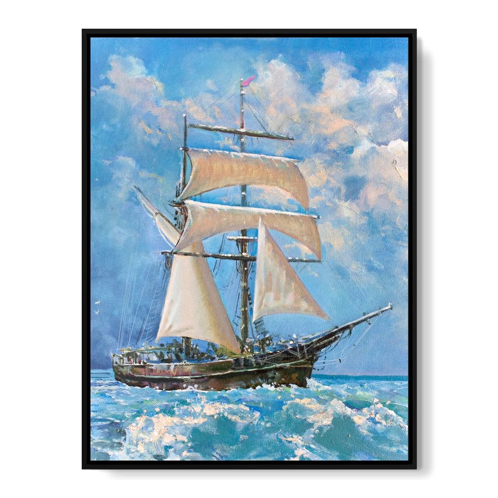 White Sails Canvas Wall Art
