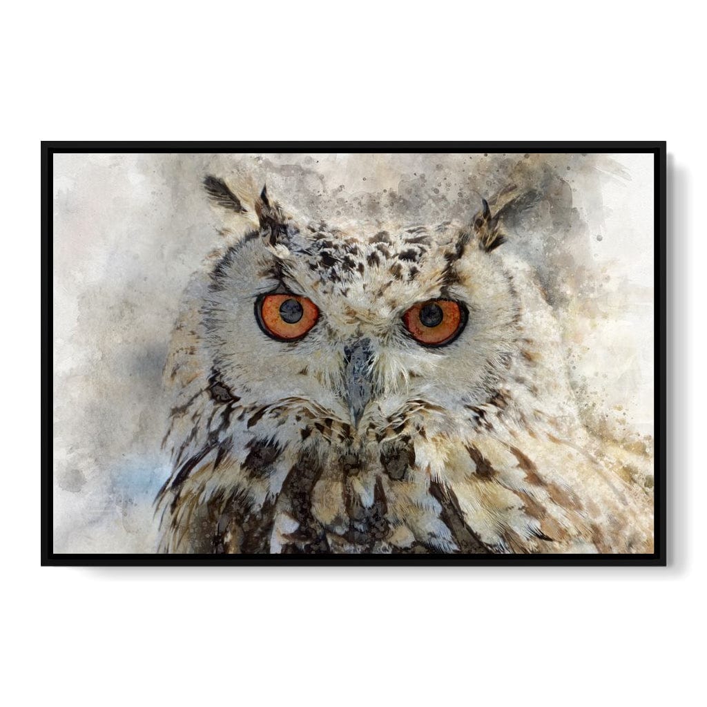 Eurasian Owl Canvas Wall Art