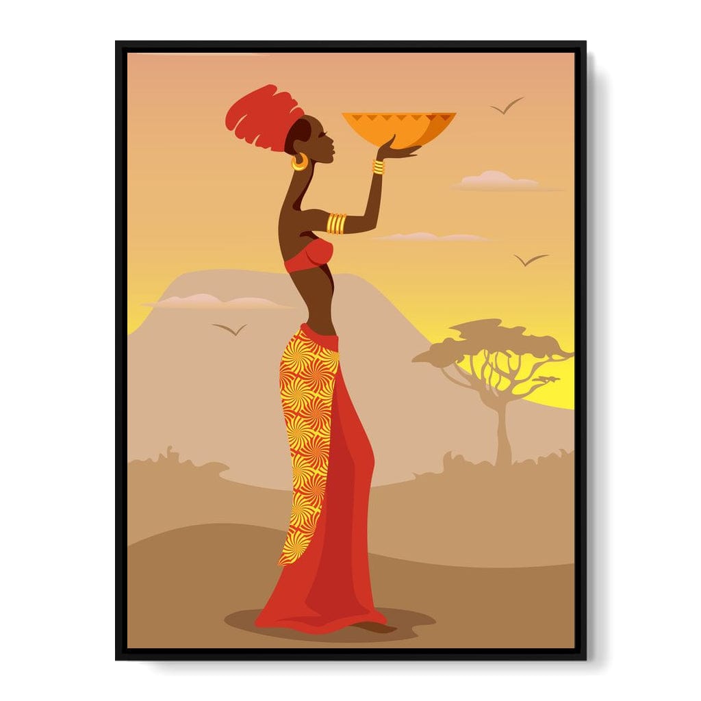 African Offering Canvas Wall Art