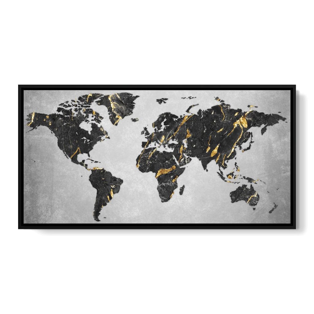 World Map 5 - Mateo Canvas Wall Art