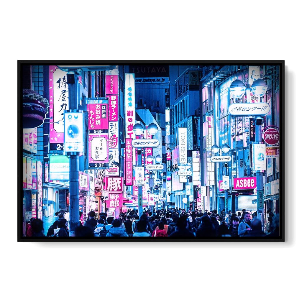 Cyberpunk Street Canvas Wall Art