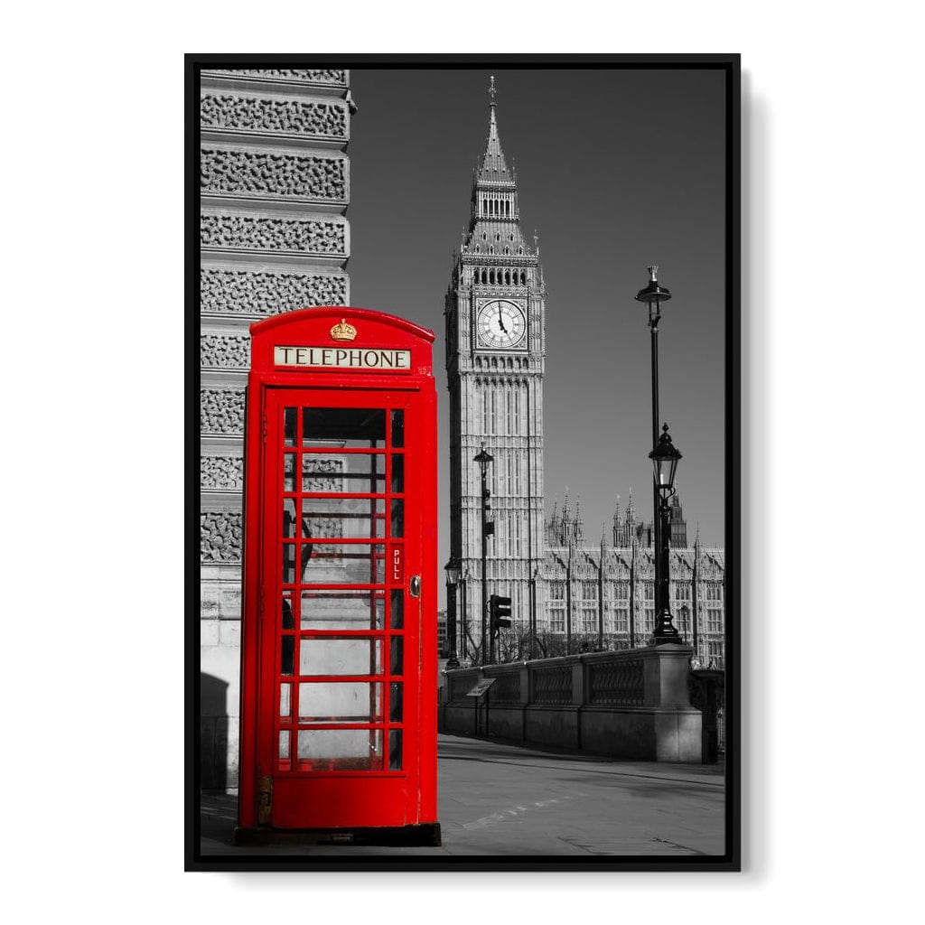 Westminster Phone Box Canvas Wall Art