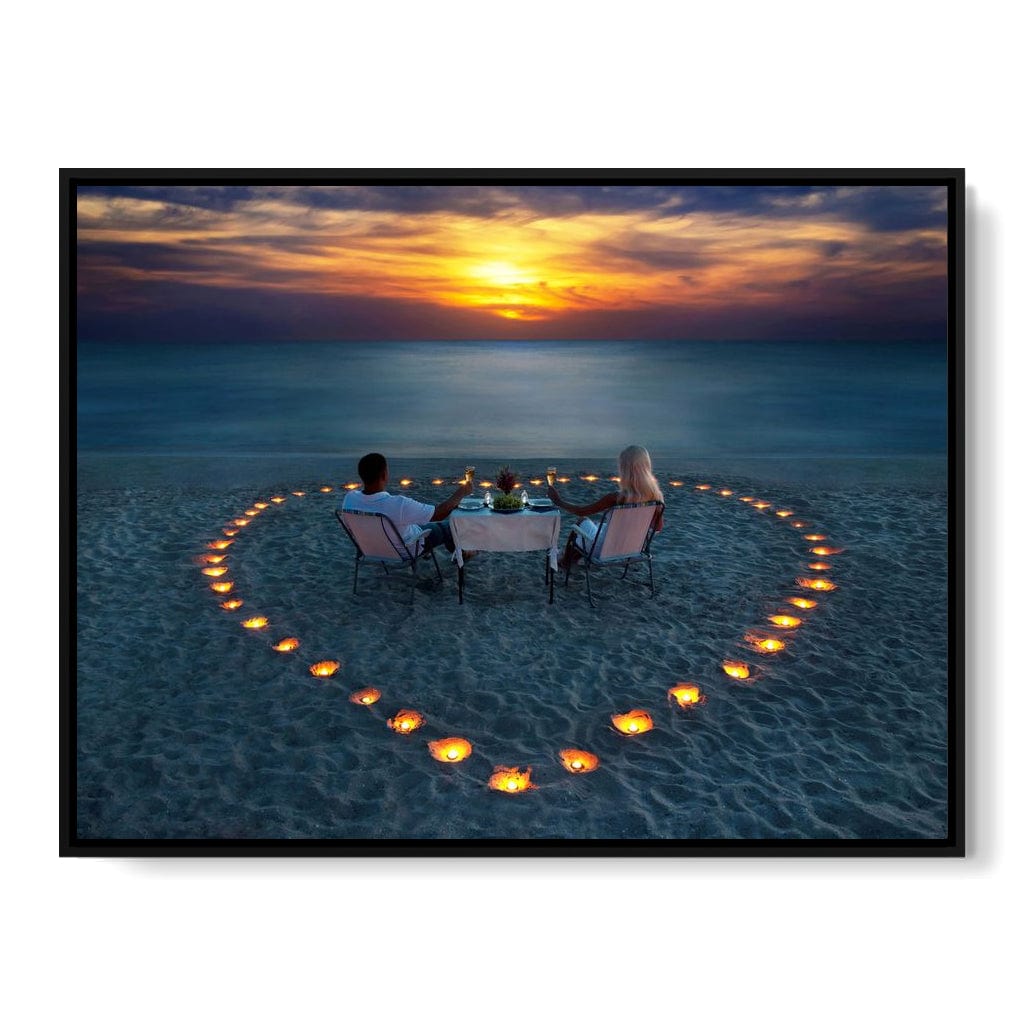 Valentine's Day Dinner Canvas Wall Art