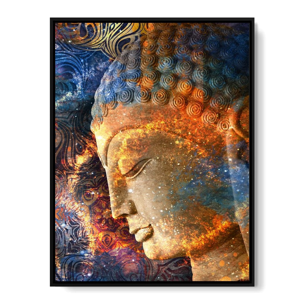 Buddha's Profile Canvas Wall Art