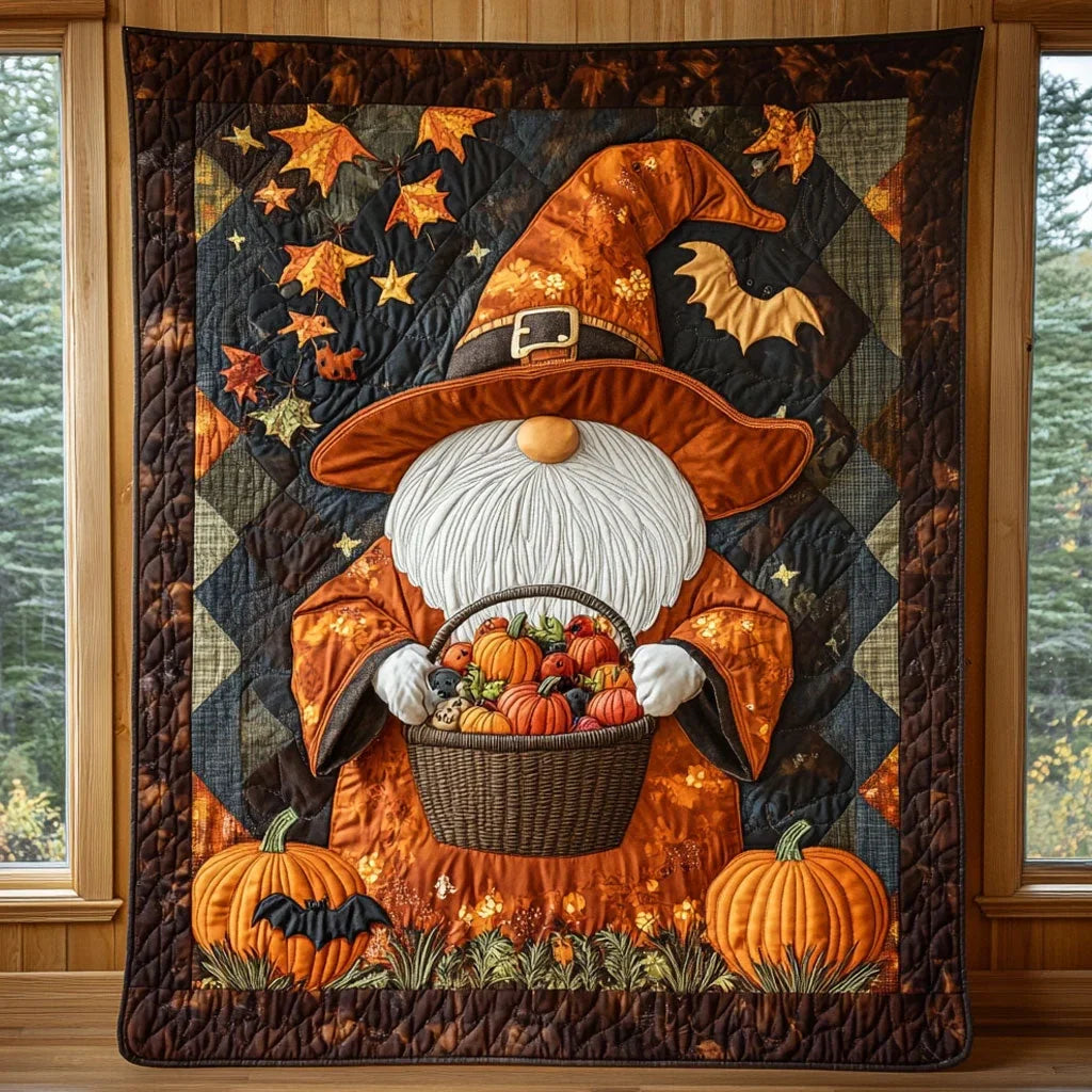 Pumpkin Gatherer Quilt Blanket