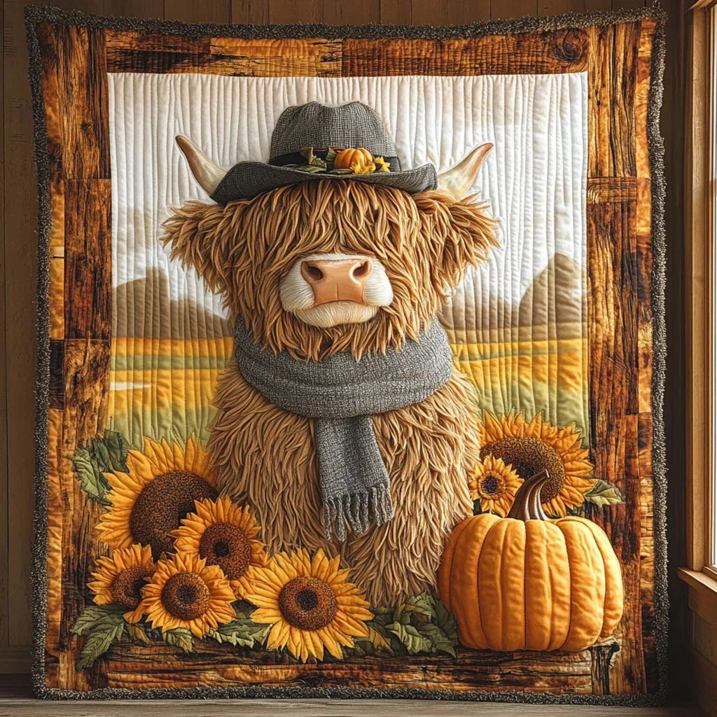Pumpkin Pasture Quilt Blanket