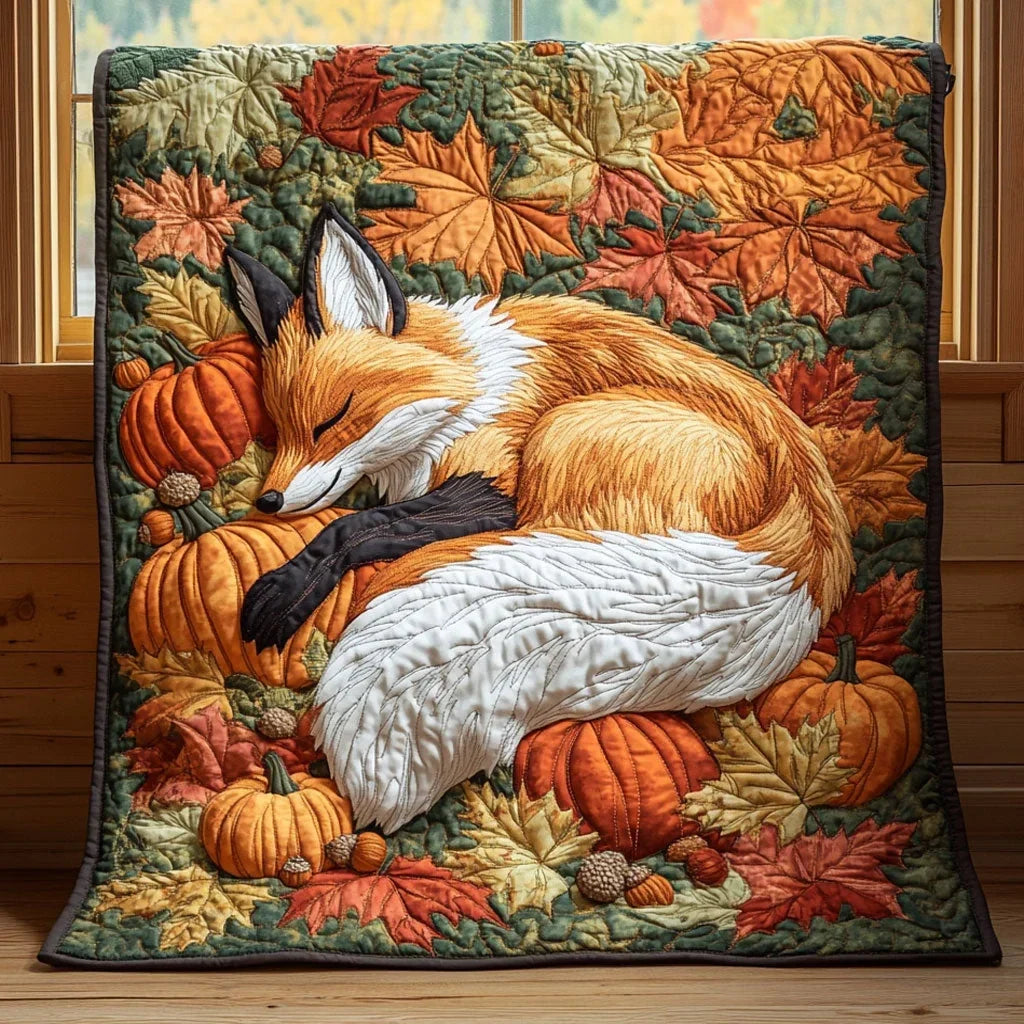 Pumpkin Sleep Quilt Blanket
