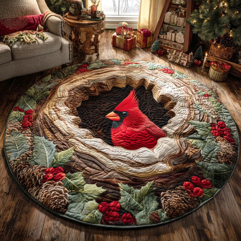 Quiet Shelter Quilted Round Mat