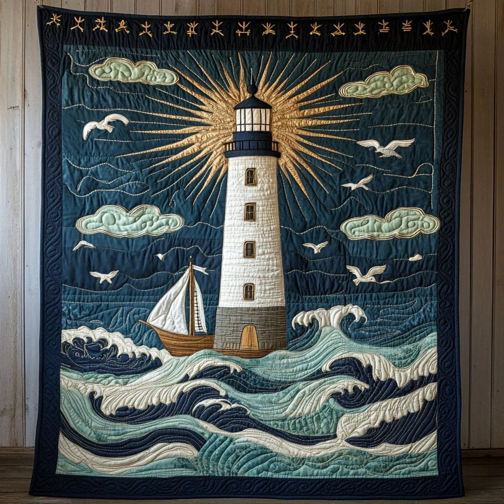 Radiant Horizon Quilt Blanket
