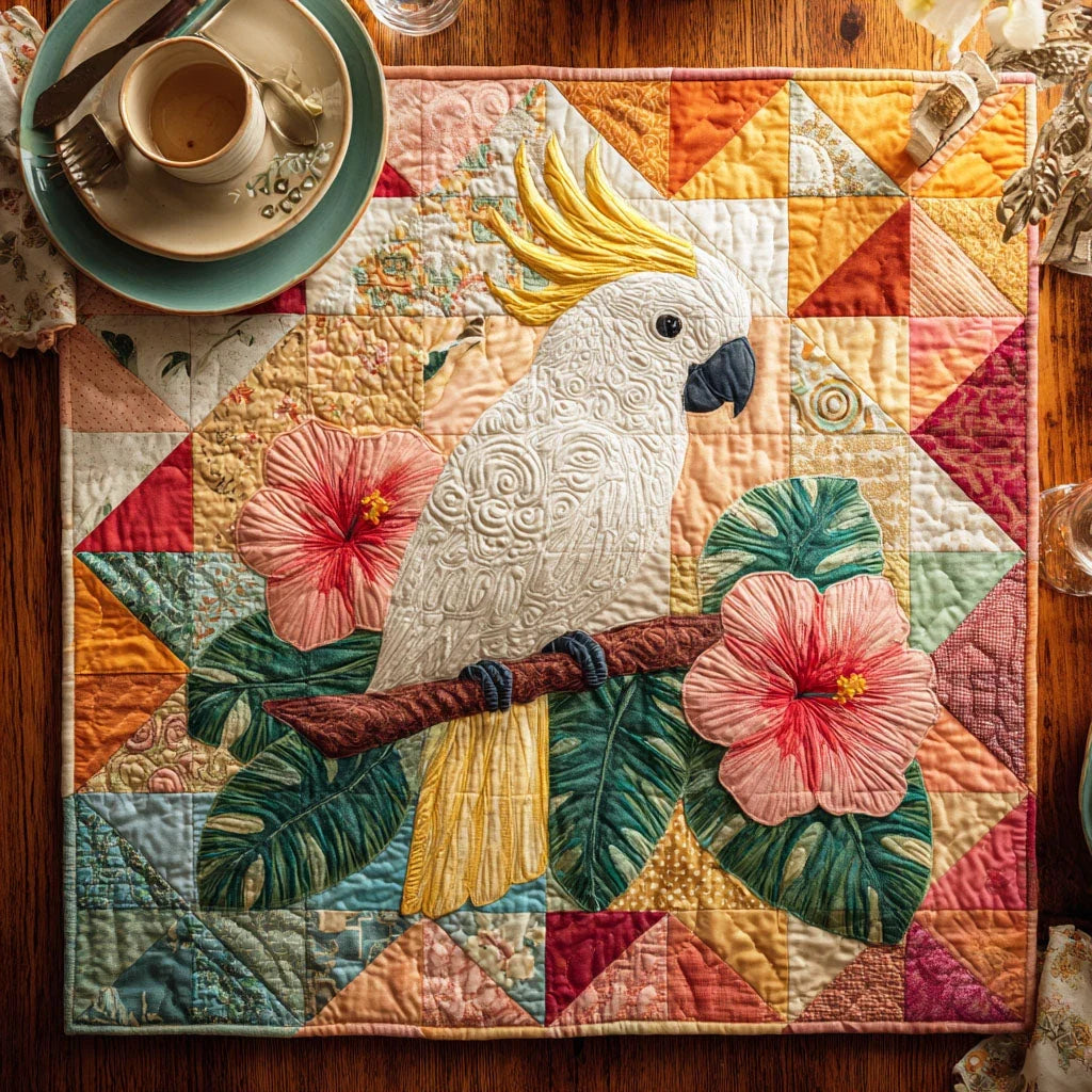 Rainbow Flight Quilted Table Topper