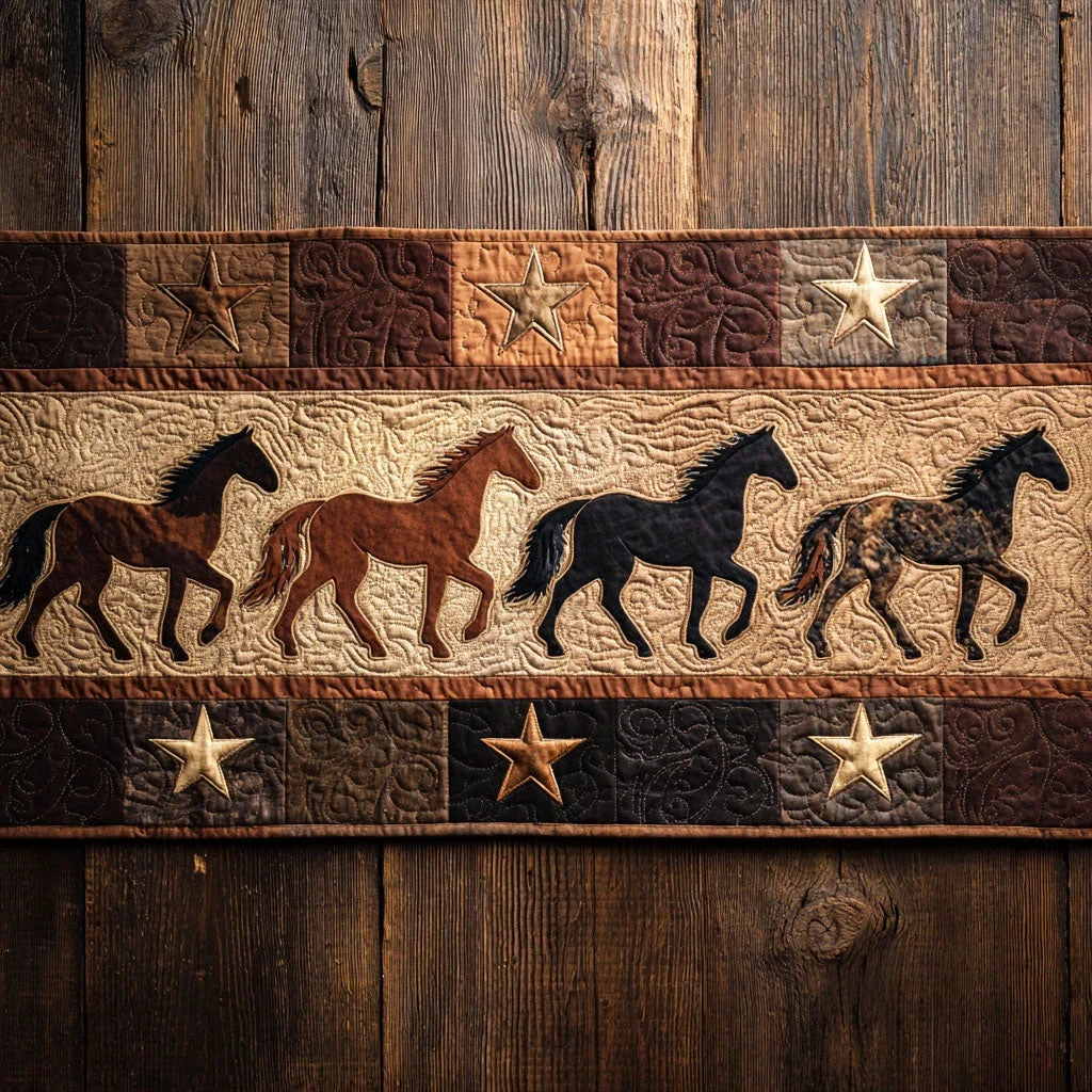 Ranch Stampede Quilted Table Runner