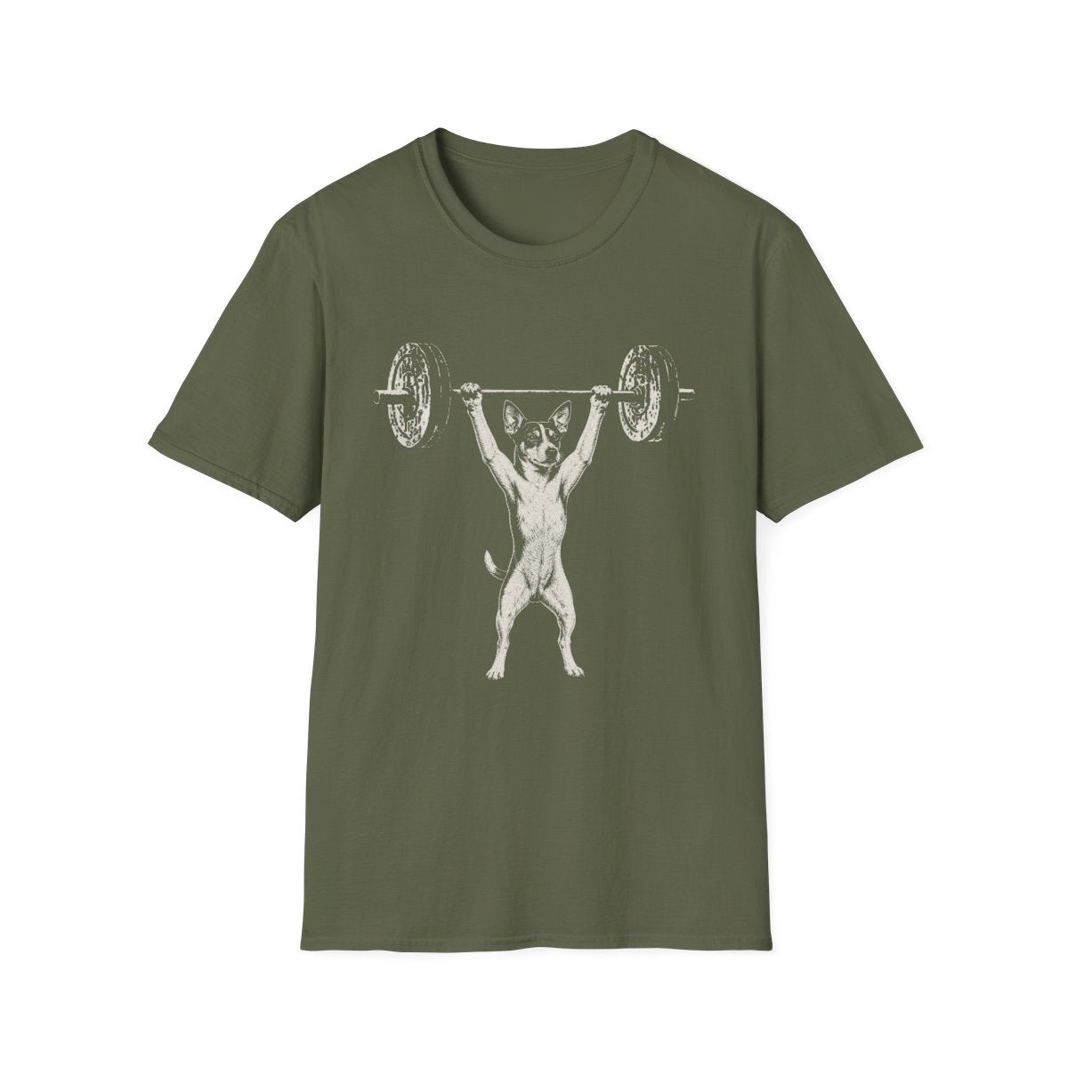 Rat Terrier Powerlifting Tee