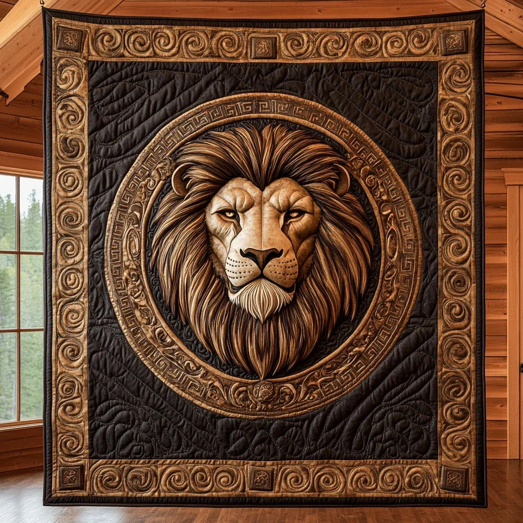 Regal Roar Quilt Blanket