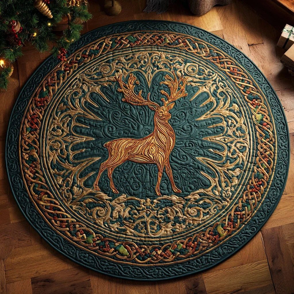 Regal Stance Quilted Round Mat