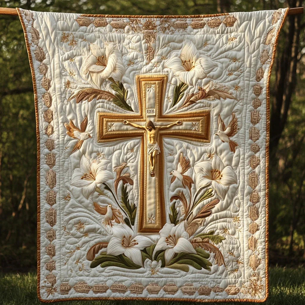 Risen Savior Quilt Blanket