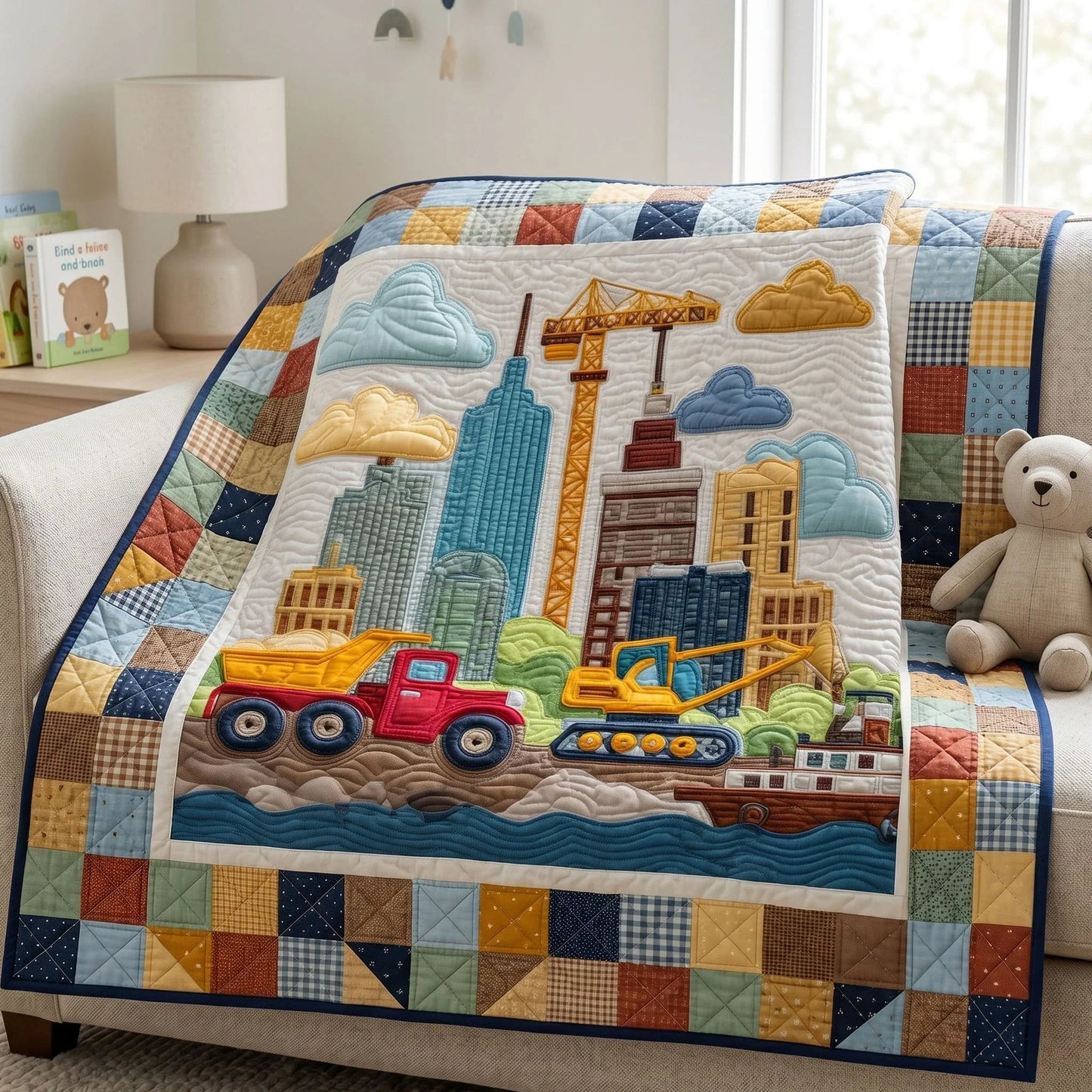 Road Crew Quilt Blanket - Quilted Blanket by Wild and Way