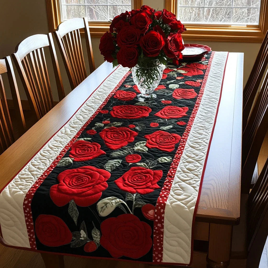 Royal Flora Quilted Table Runner