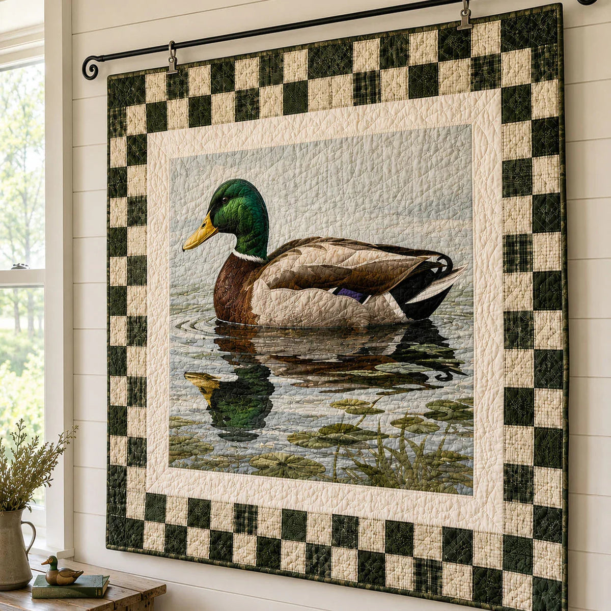 Rustic Feathers Quilt Blanket - Quilted Blanket by Wild and Way