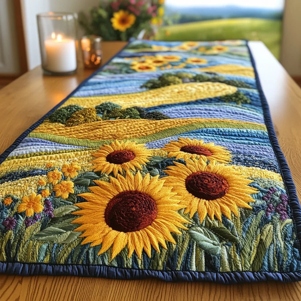 Rustic Romance Quilted Table Runner