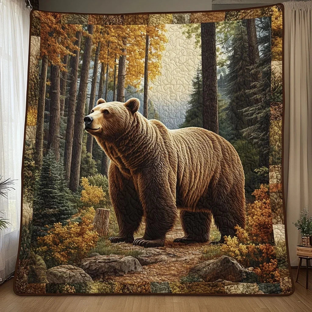 Rustle And Roar Quilt Blanket