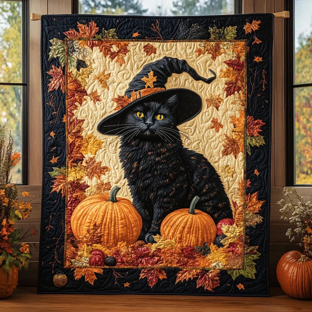 Rustling Whiskers Quilt Blanket