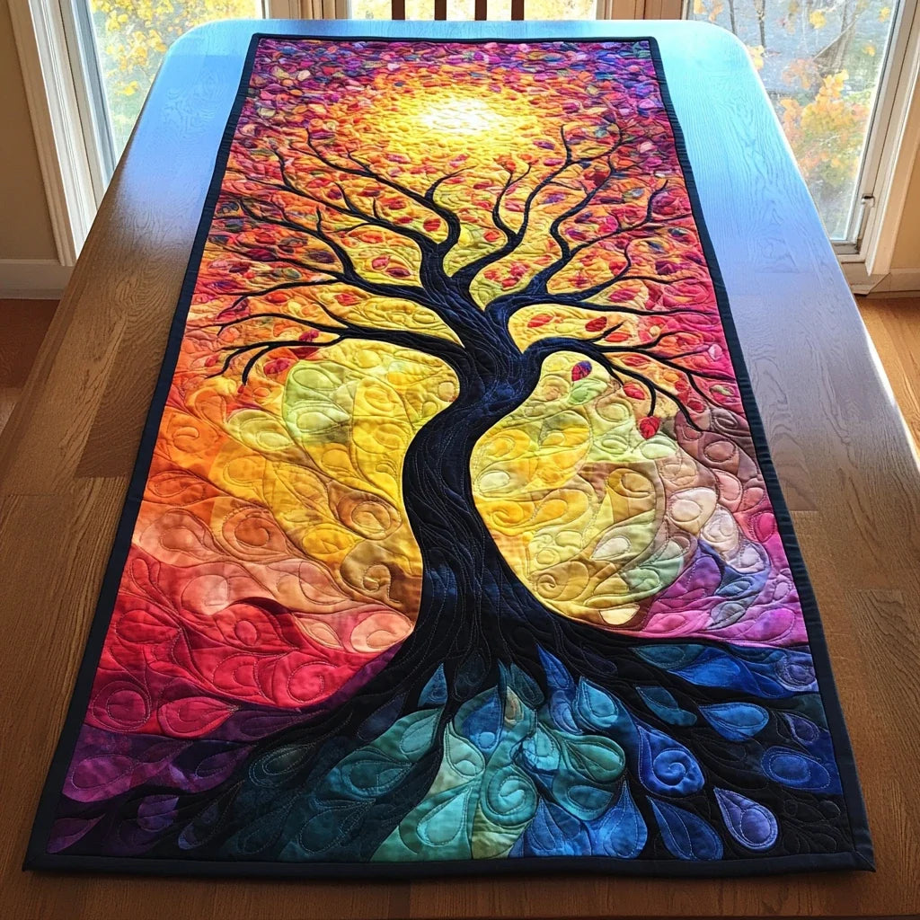 Sacred Branches Quilted Table Runner