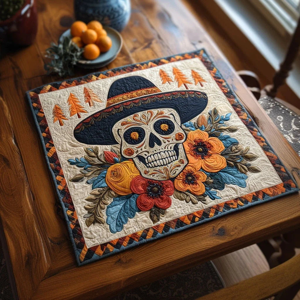 Sacred Sugar Quilted Table Topper