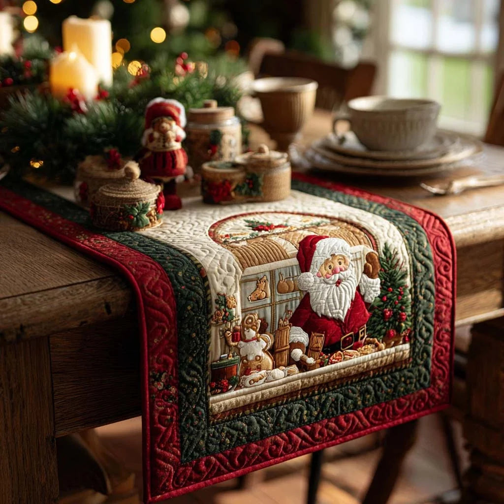 Santa Craft Quilted Table Runner