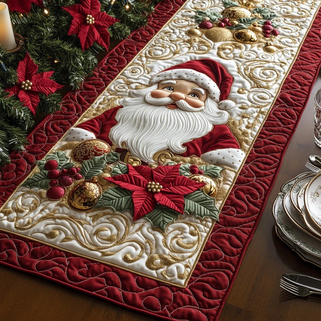 Santa Glow Quilted Table Runner