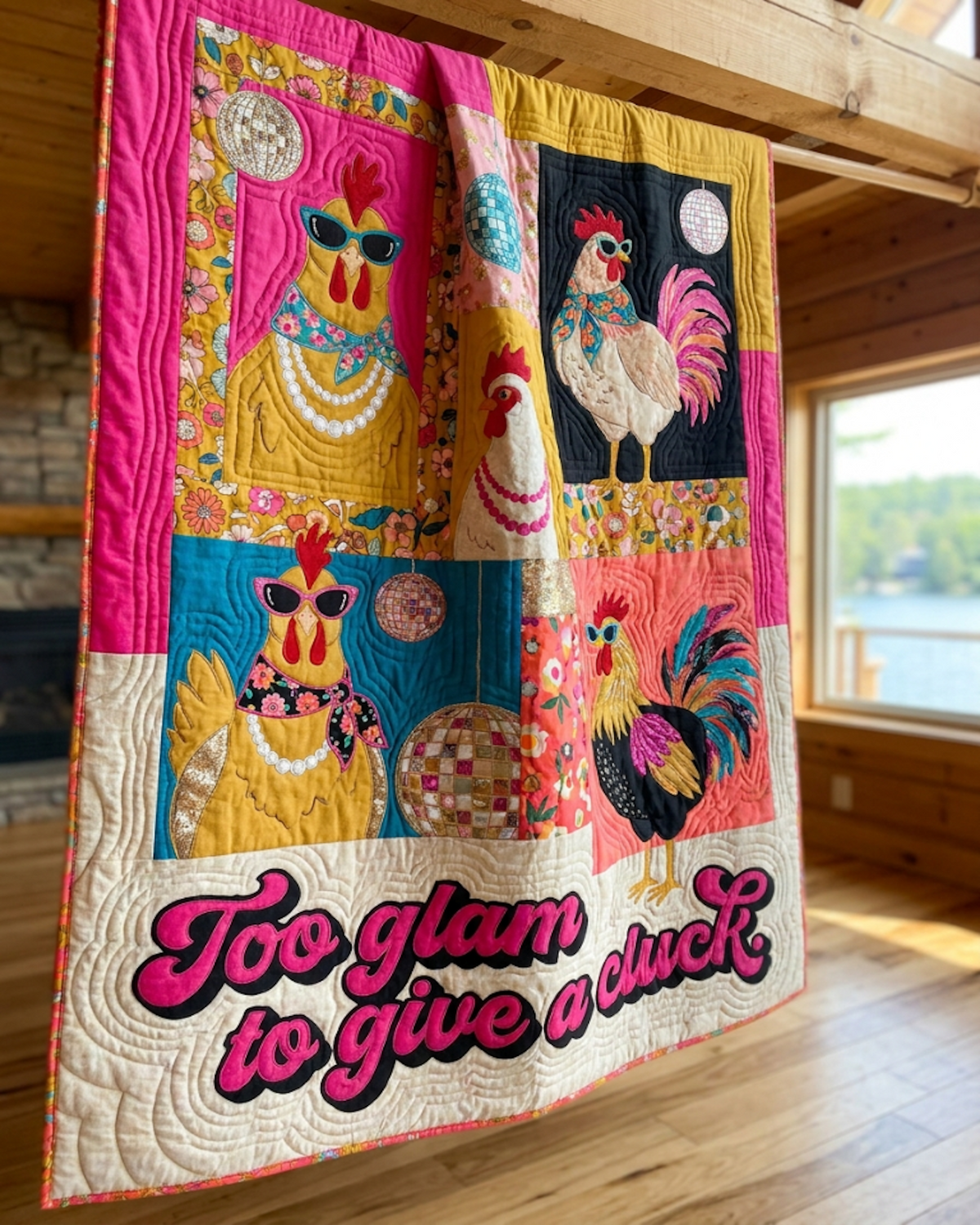 Sassy Chick Quilt Blanket - Quilted Blanket by Wild and Way