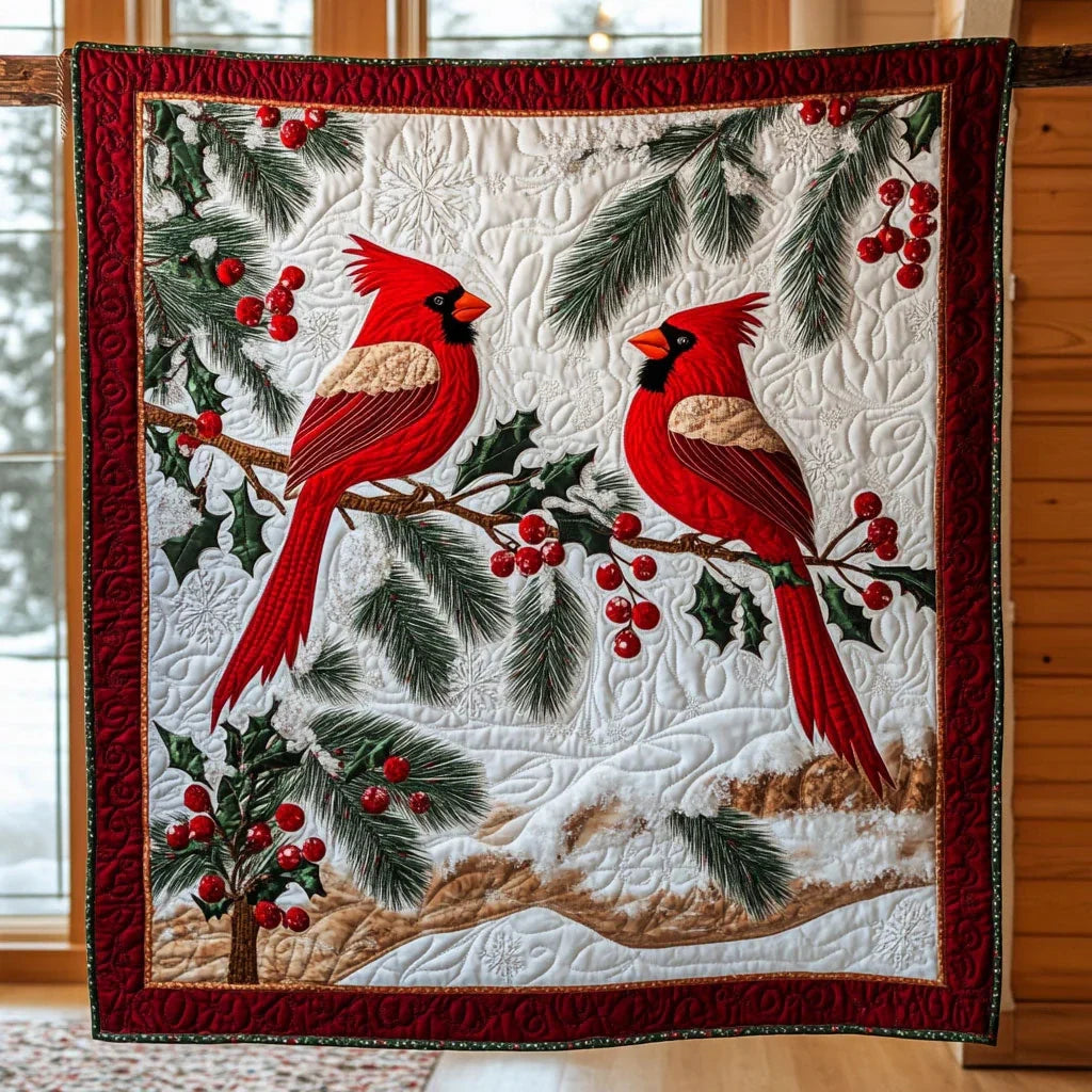Scarlet Perch Quilt Blanket