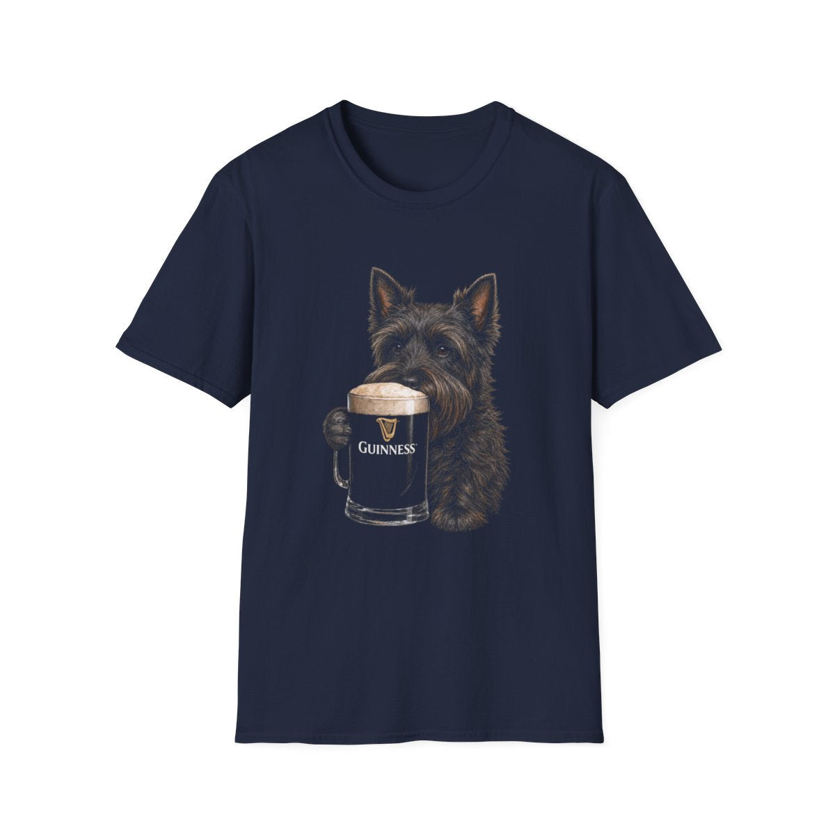 Scottish Terrier With A Pint Tee