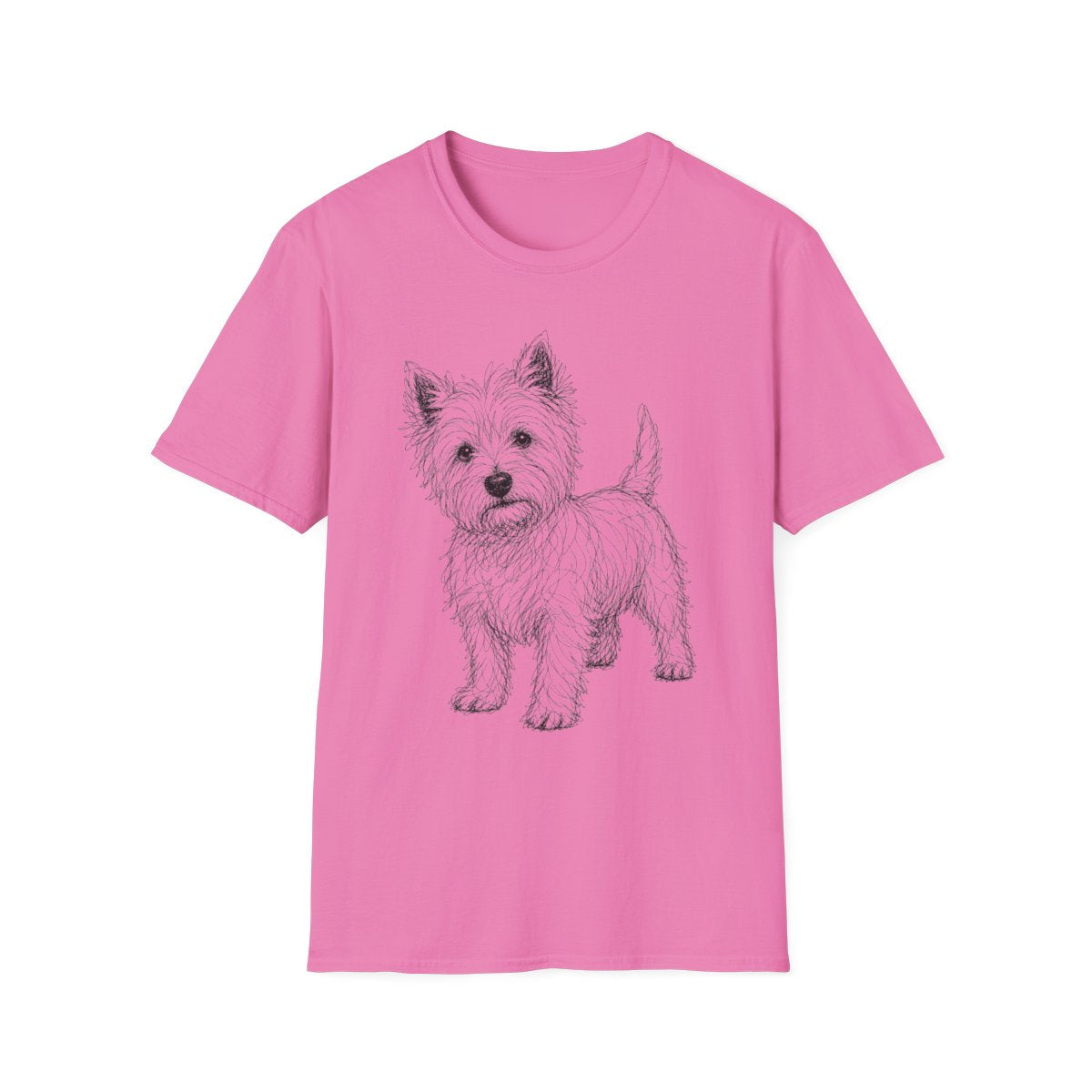 Scribble Westie Tee