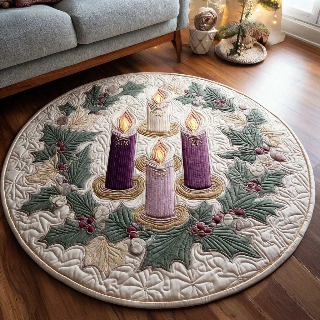 Serene Advent Circle Quilted Round Mat