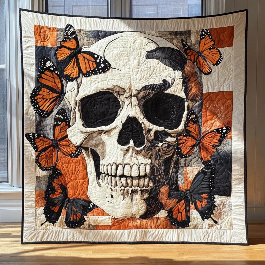 Shadow Skull Quilt Blanket