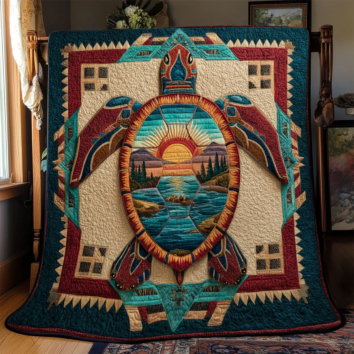 Shell Of Creation Quilt Blanket