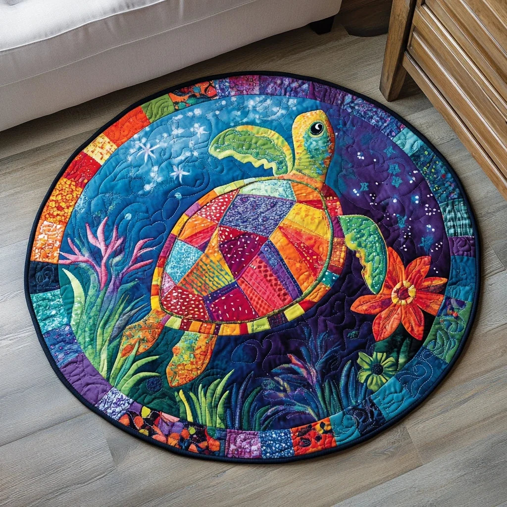 Shell of the Sea Quilted Round Mat