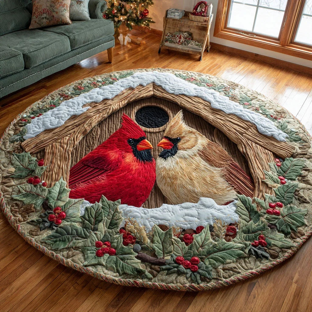 Silent Grove Quilted Round Mat