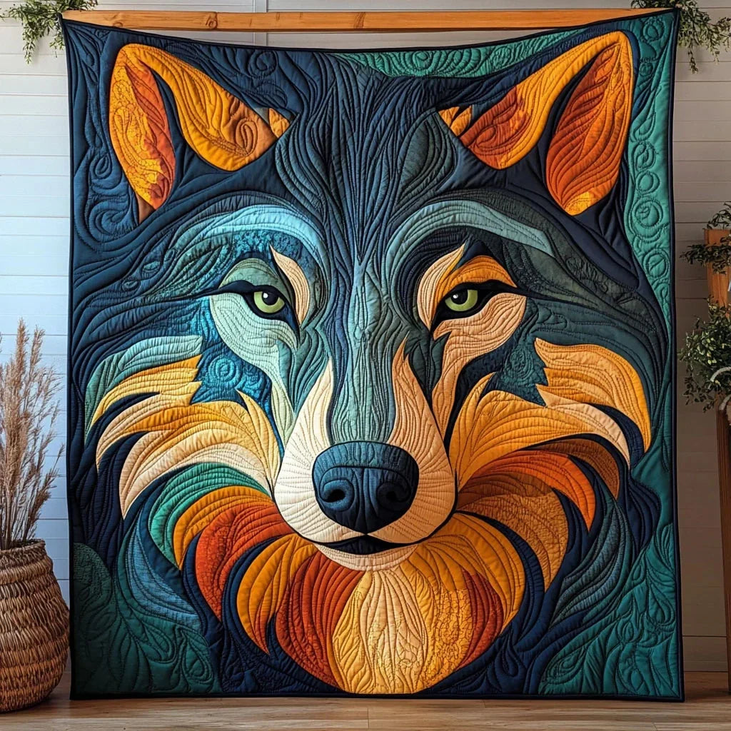 Silent Howl Quilt Blanket