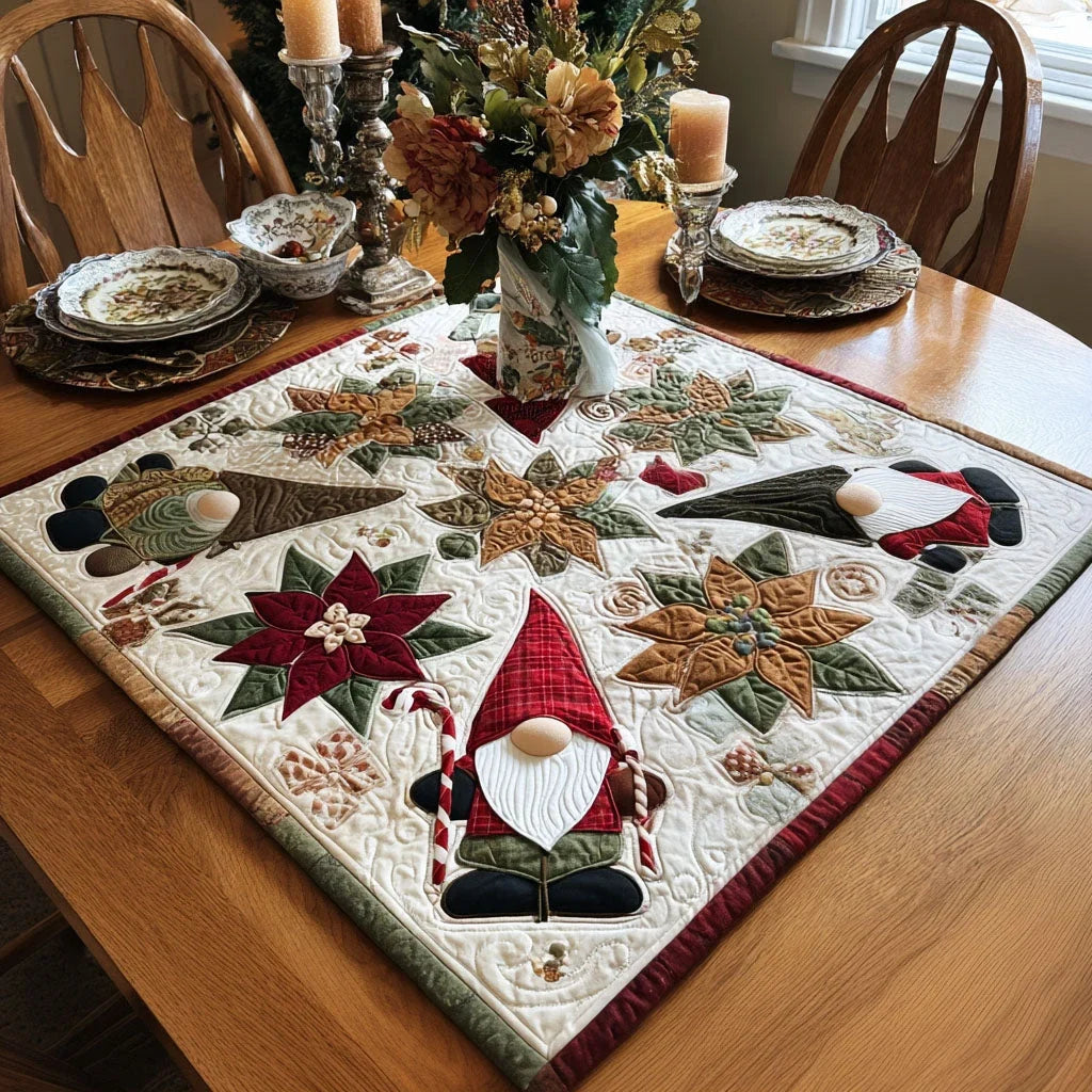 Silent Night Charm Quilted Table Topper