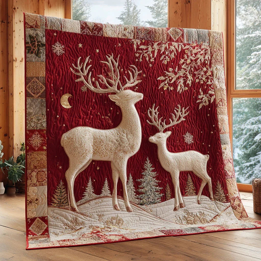 Silent Snow Quilt Blanket