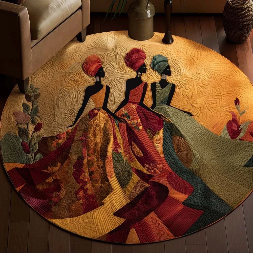 Sisterhood Dance Quilted Round Mat