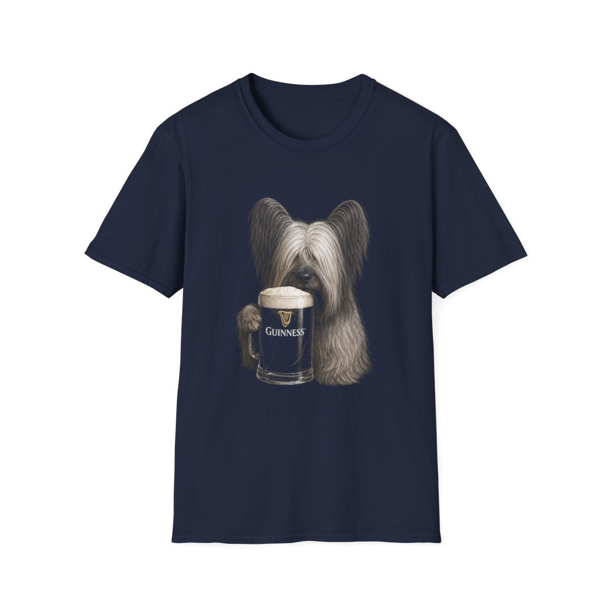 Skye Terrier With A Pint Tee