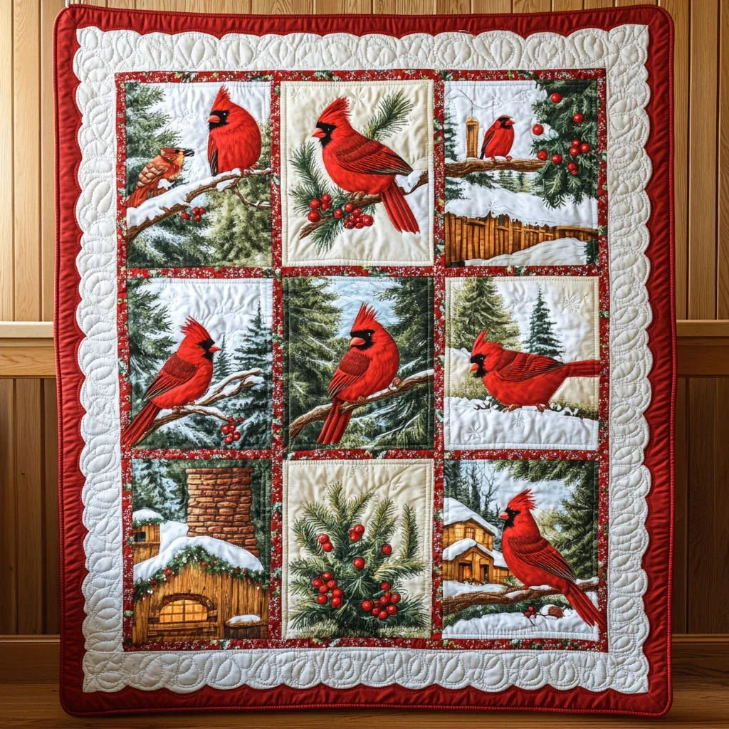 Snow Bird Quilt Blanket