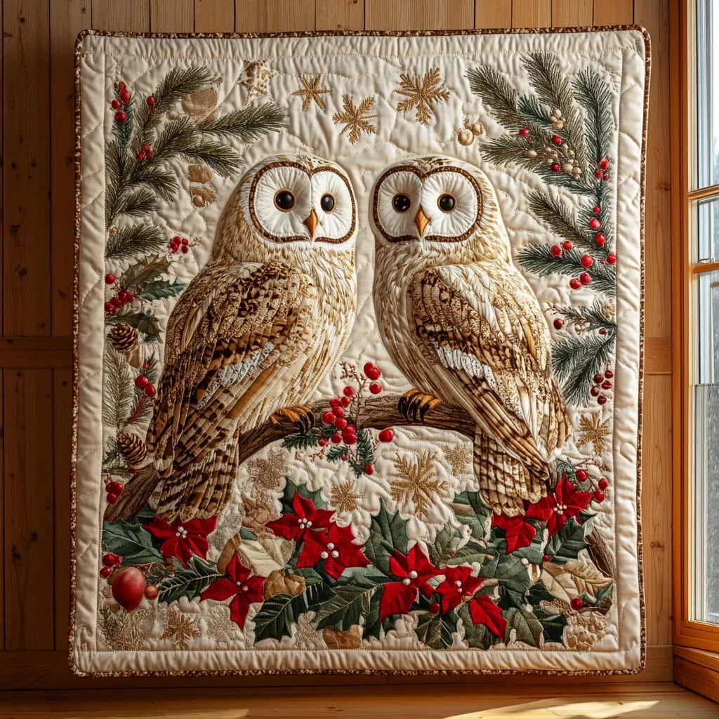 Snowy Friends Quilt Blanket