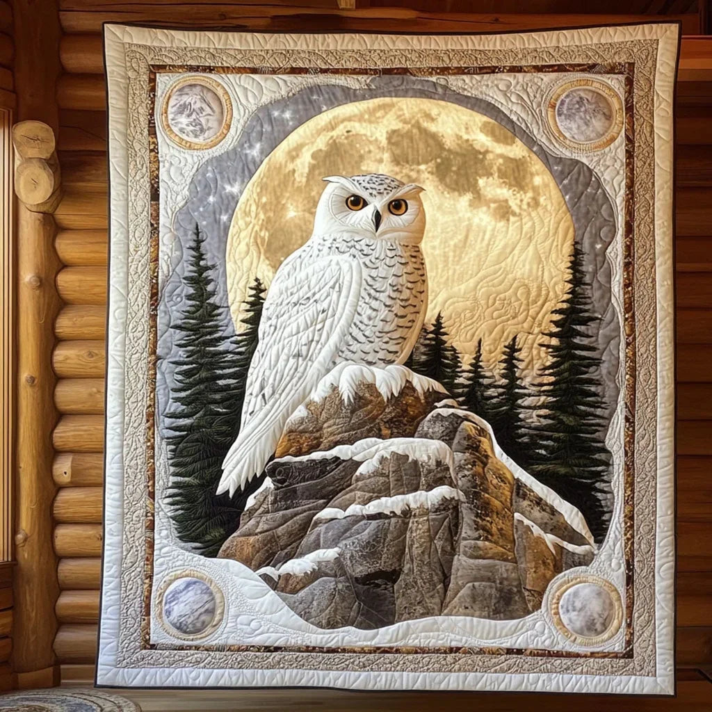 Snowy Owl Quilt Blanket